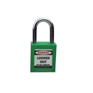 Supplier of Lockout Jacket Padlock with Regular Shackle Green Color in UAE