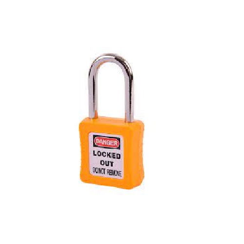 Supplier of Lockout Padlock Grand Master Keyed Safety Padlock Yellow Color in UAE