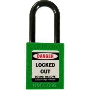 Supplier of Lockout Padlock Keyed Differ Safety Padlock Green Plastic Shackle in UAE
