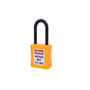 Supplier of Lockout Padlock Keyed Differ Safety Padlock Yellow Plastic Shackle in UAE